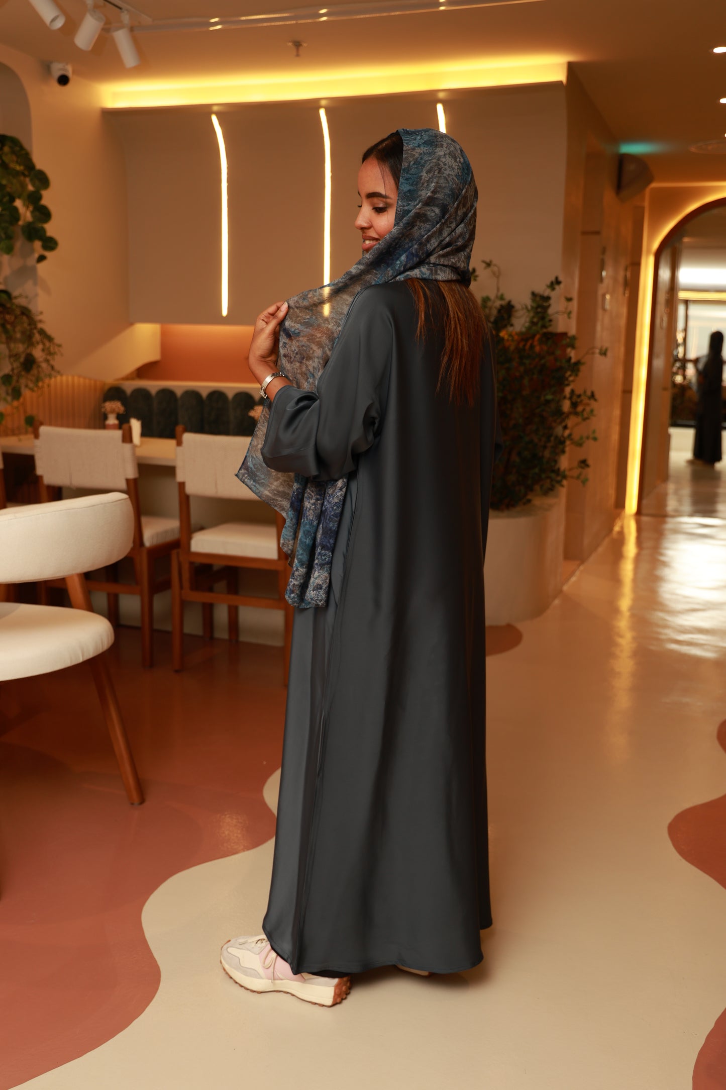 Sahar Smoke Abaya Set
