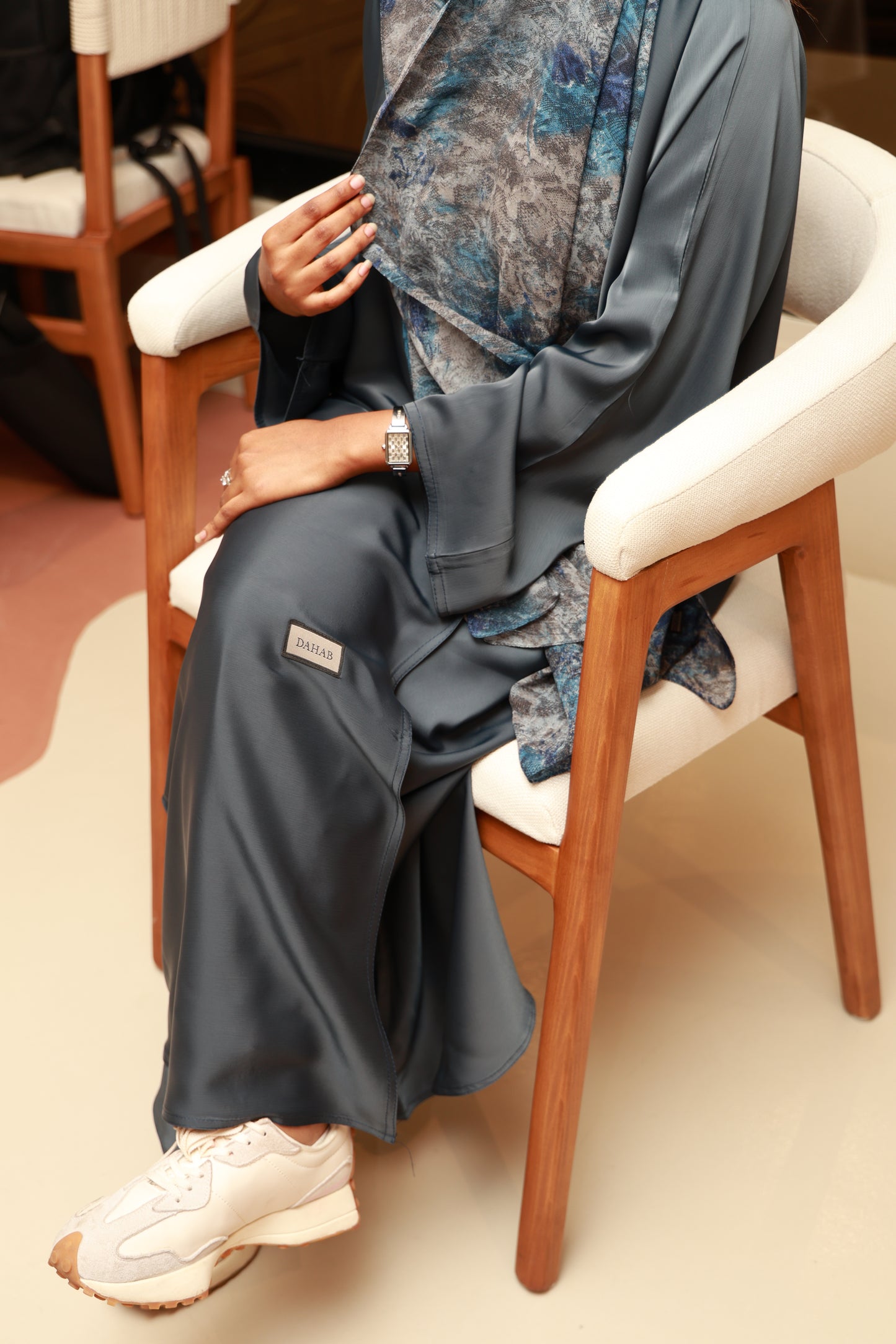 Sahar Smoke Abaya Set