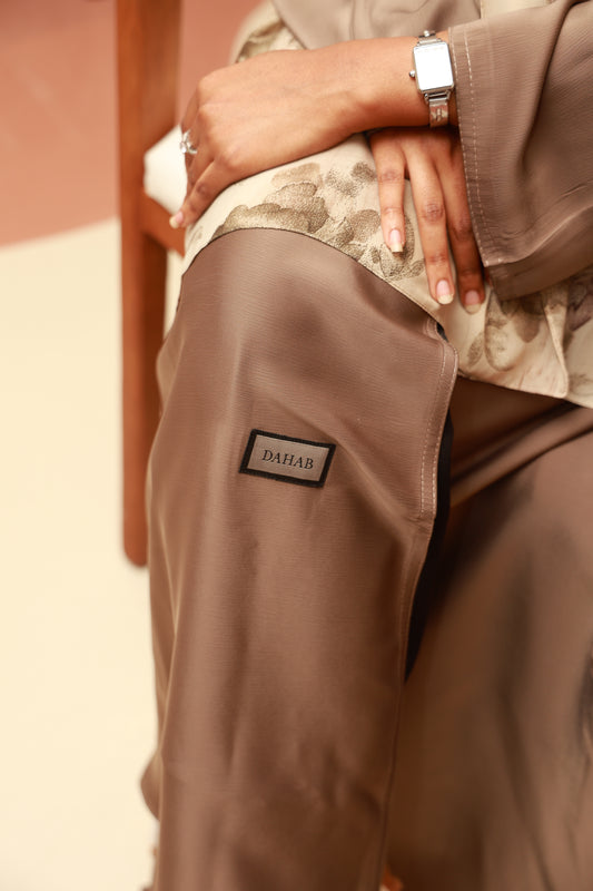 Mocha Taupe Abaya Set